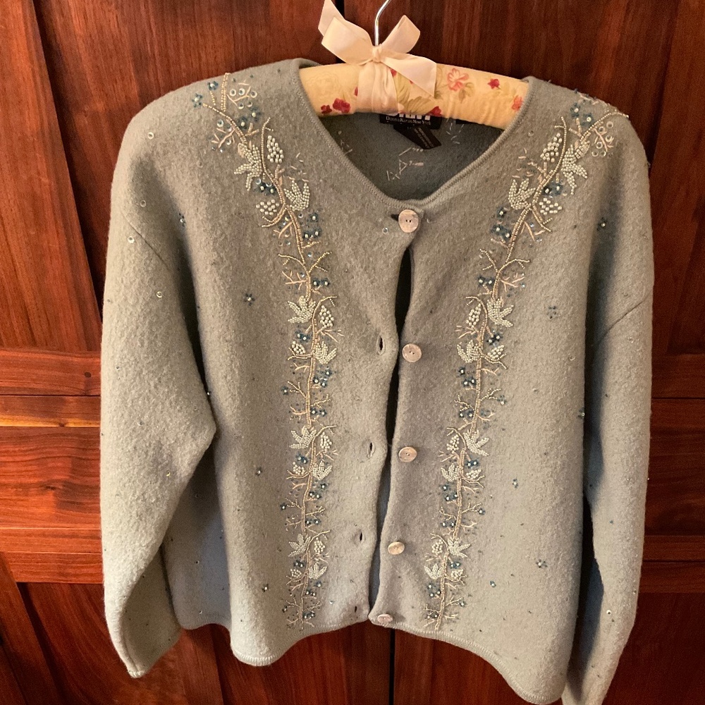 Aqua DKNY Evening Sweater M